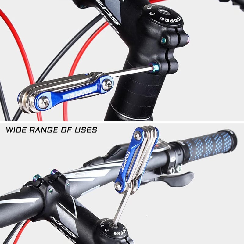 KIEVODE Bike Multi-Tool Mini Multitool Kit - 6 in 1 Lightweight Stainless Steel Tool With 3/4/5/6mm Hex Key and Phillips Screwdriver for Mountain Bicycle Road Bike MTB - Image 5